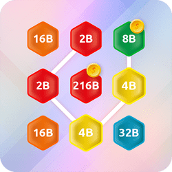 2048 Hex Chain Merge - Strategy game icon