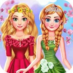 Princess Girls Spring Blossoms - Puzzle game icon