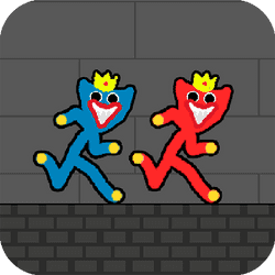 Red and Blue Stickman Huggy 2 - Adventure game icon