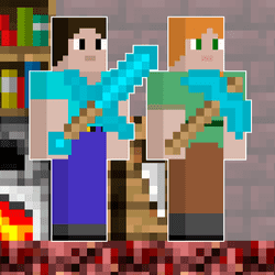 Alex and Steve Nether - Arcade game icon