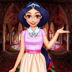 Arab Girls Dress-Up - Salon Makeup - Junior game icon