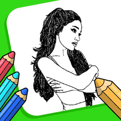 Ariana Grande Coloring Pages - Junior game icon