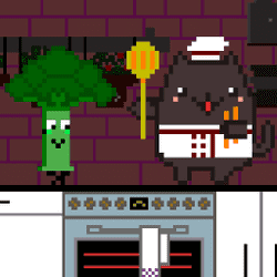 Cat Chef and Broccoli - Arcade game icon
