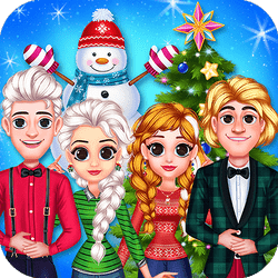 Frozen Princess Christmas Celebration - Puzzle game icon