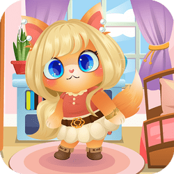 Funny Kitty Dressup - Junior game icon