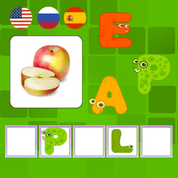 Learning words in 3 languages - Junior game icon