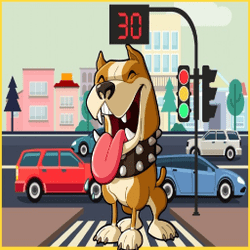 Pit Bull Avoid Traffic - Arcade game icon