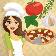 Pizza Margherita - Cooking with Emma - Girls game icon