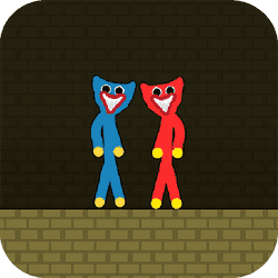 Red and Blue Stickman Huggy - Arcade game icon